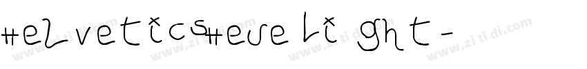 HelveticsHeue Li ght字体转换